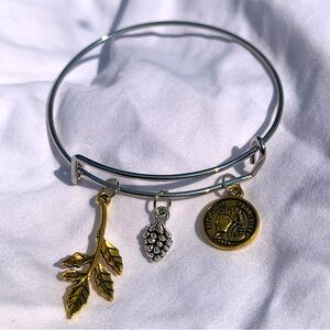 Brand New! Handmade! Adjustable Charm Bangle Bracelet!